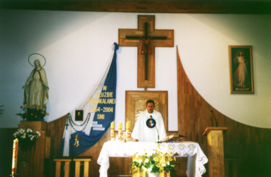 Msz w. dzikczynn z okazji 75-lecia Prowincji Katowickiej w kaplicy zakonnej sprawowa ks. kapelan dr Bogdan Biela