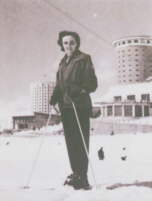 Św. Gianna na nartach w Sestriere w 1953 r.