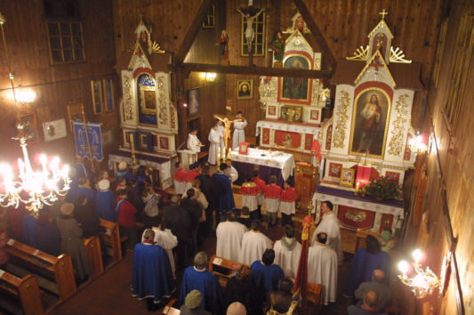 Wprowadzenie Relikwii B. Gianny Beretta Molla do Kocioa Parafialnego w abowej k/ Nowego Scza, 25 marca 2004