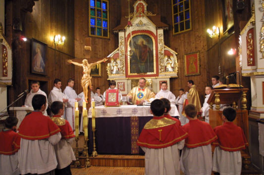 Wprowadzenie Relikwii B. Gianny Beretta Molla do Kocioa Parafialnego w abowej k/ Nowego Scza, 25 marca 2004