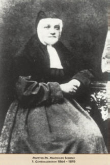 Mutter M. Mathilde Scholz 1. Generaloberin 1864-1893