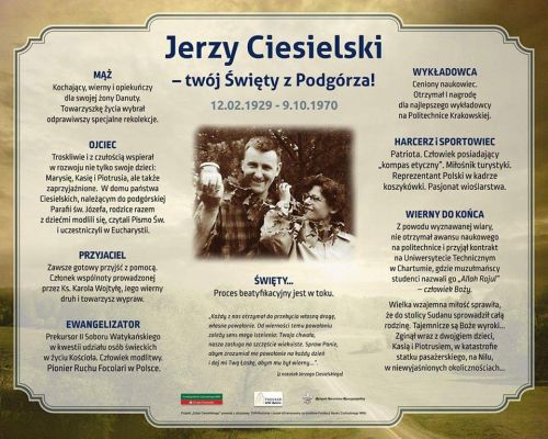Tablica upamitniajca Osob Sugi Boego Jerzego Ciesielskiego. Fot. opublikowano na stronie: https://www.facebook.com/ProgramZHRRodzinie/