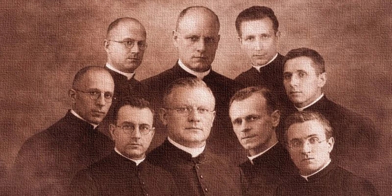B�.ks. Jan �wierc SDB i 8 Towarzyszy. �r�d�o: https://imiona.net.pl/project/beatyfikacja-dziewieciu-salezjanow-w-2026-roku/
